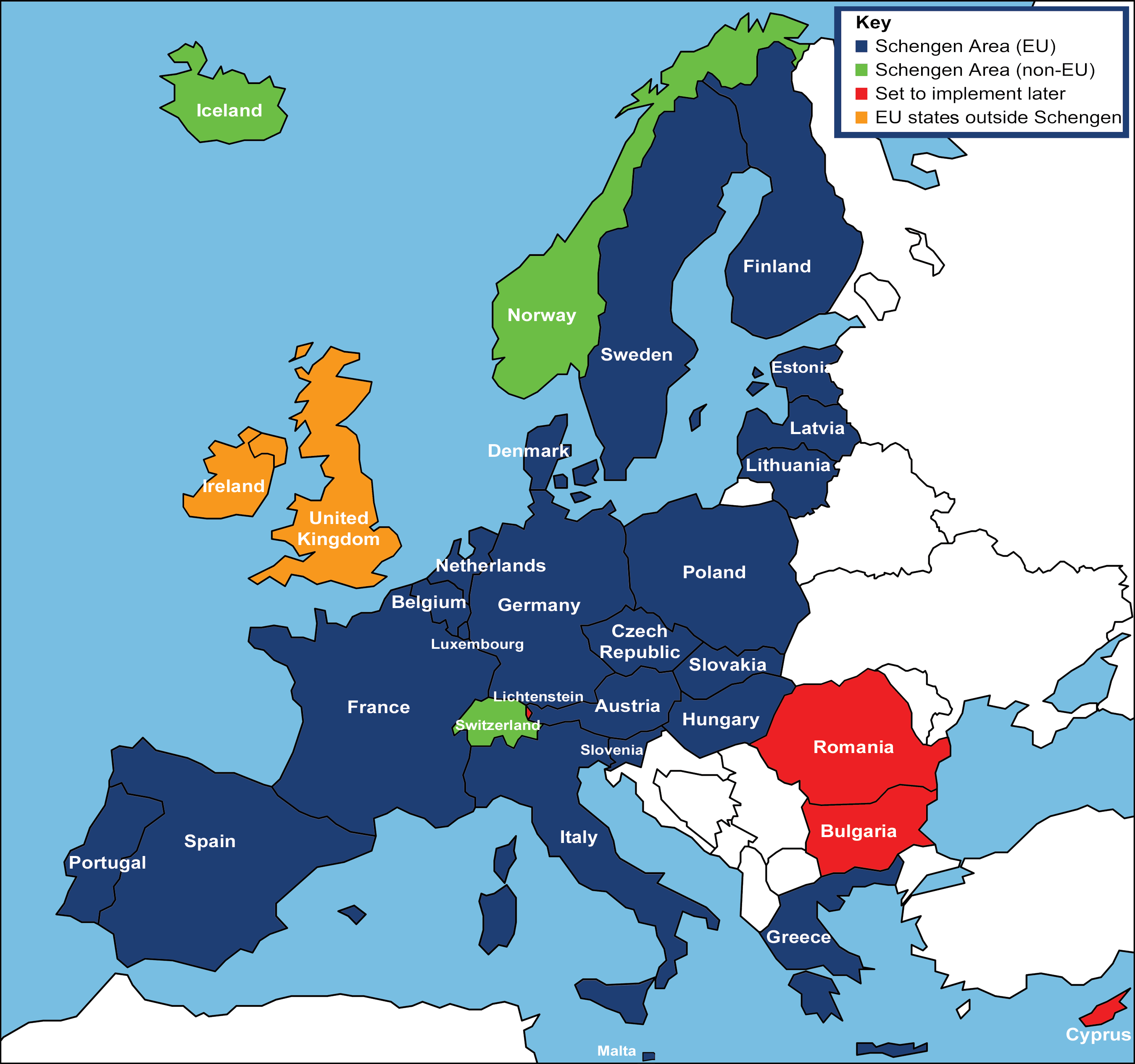    Schengen Map 4 