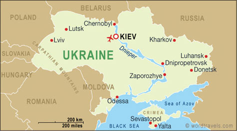 خريطة اكرانيا